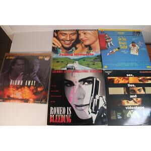 5 Laser Disc Bundle Lot: Blown Away, Romeo Is Bleeding, Feeling Minnesota, (E)